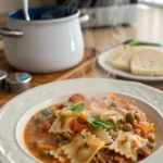 A delicious plate of Easy Creamy Lasagna Soup