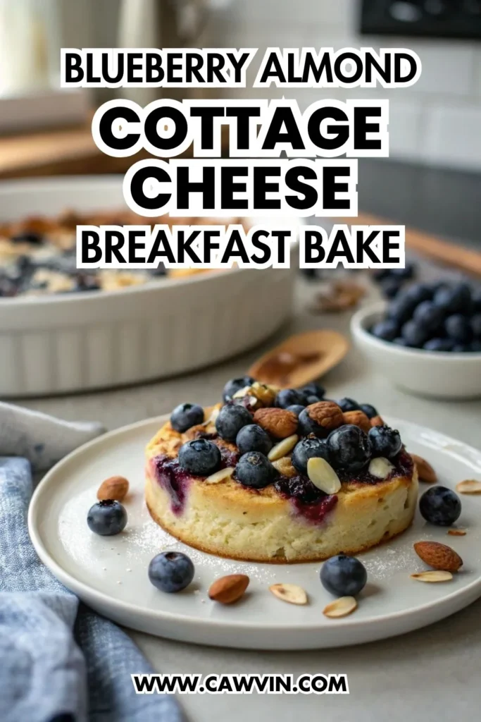 Blueberry Almond Cottage Cheese Breakfast Bake 1000x1500 1 - Easy Peasy Recipes