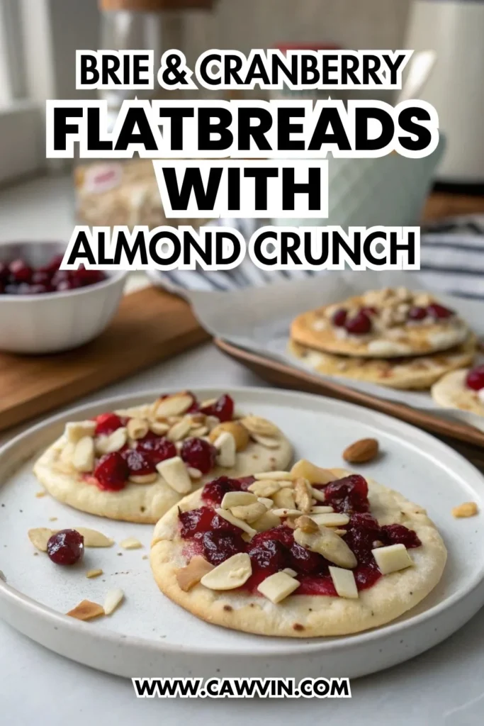 Brie Cranberry Flatbreads with Almond Crunch 1000x1500 1 - Easy Peasy Recipes