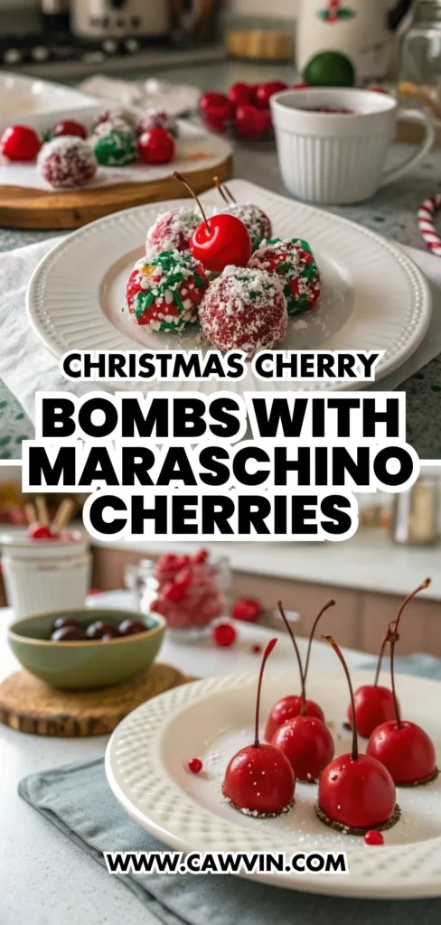Christmas Cherry Bombs with Maraschino Cherries 1000x2100 1 - Easy Peasy Recipes
