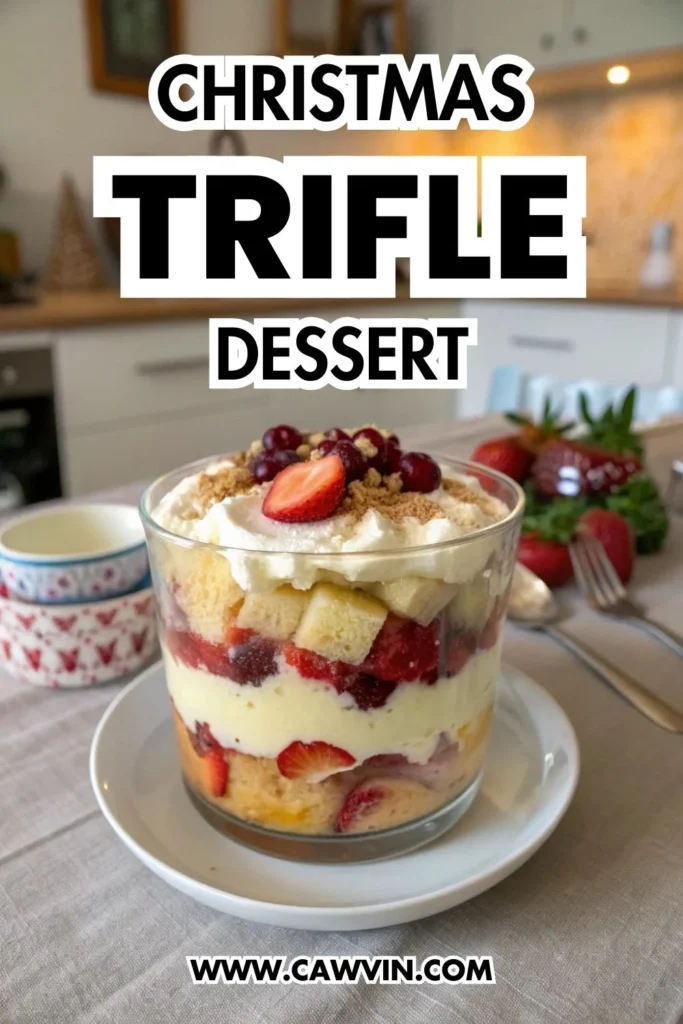 Christmas Trifle Dessert 1000x1500 1 - Easy Peasy Recipes