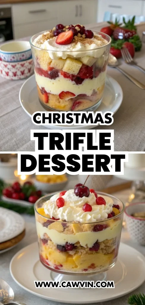 Christmas Trifle Dessert 1000x2100 1 - Easy Peasy Recipes