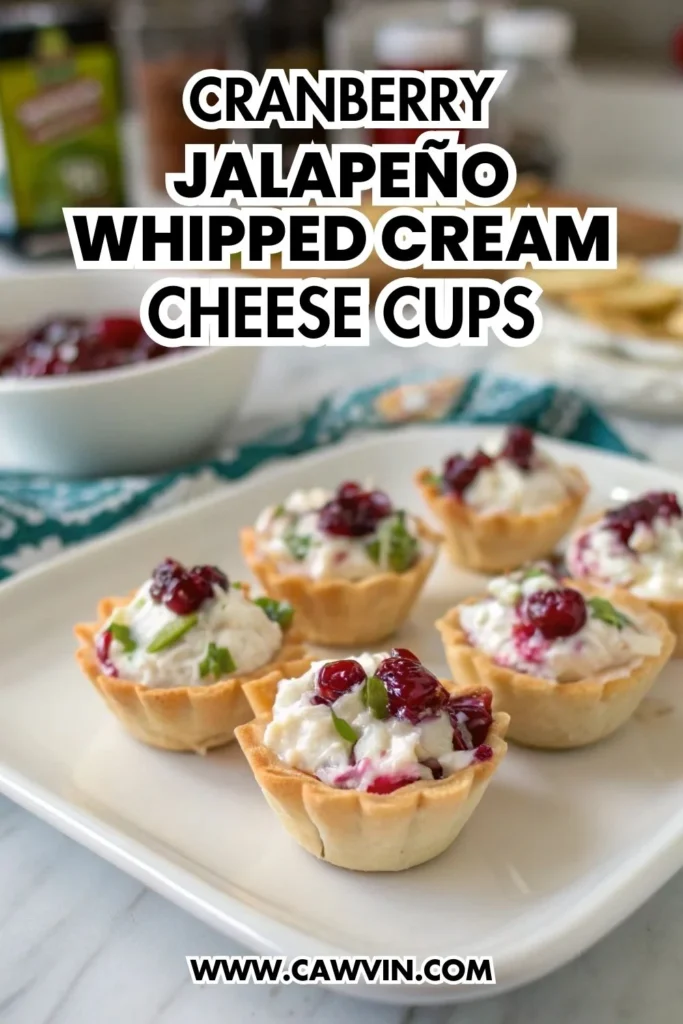 Cranberry Jalapeno Whipped Cream Cheese Cups 1000x1500 1 - Easy Peasy Recipes