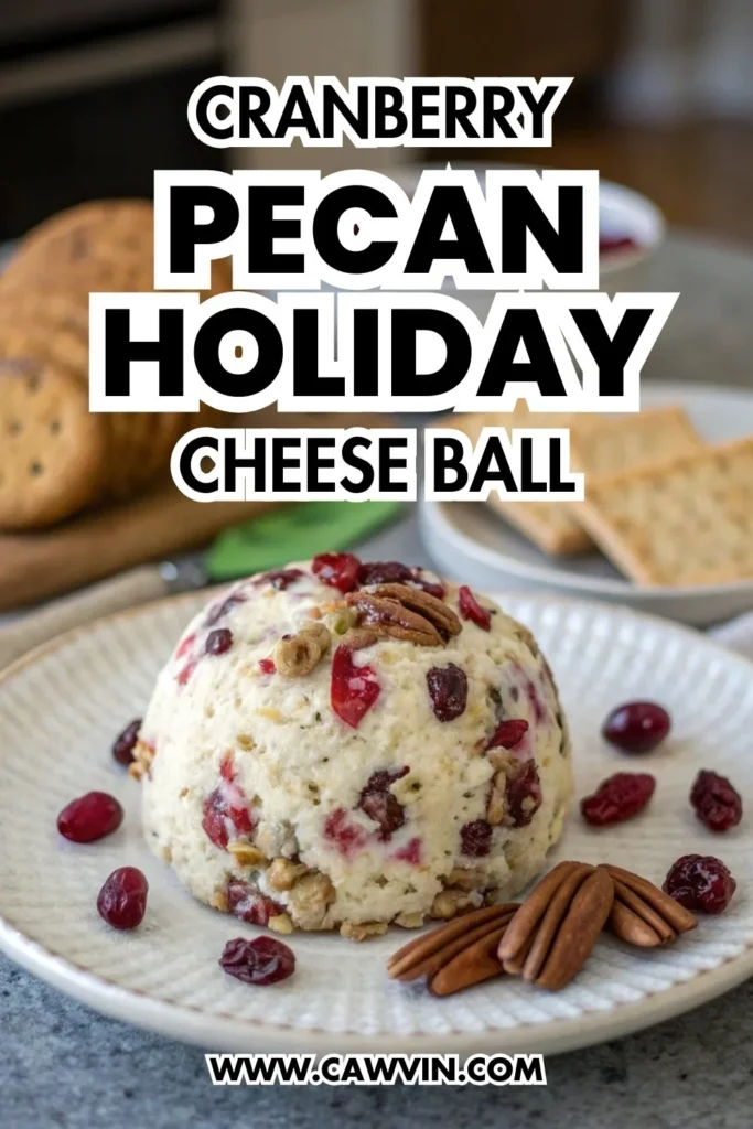 Cranberry Pecan Holiday Cheese Ball