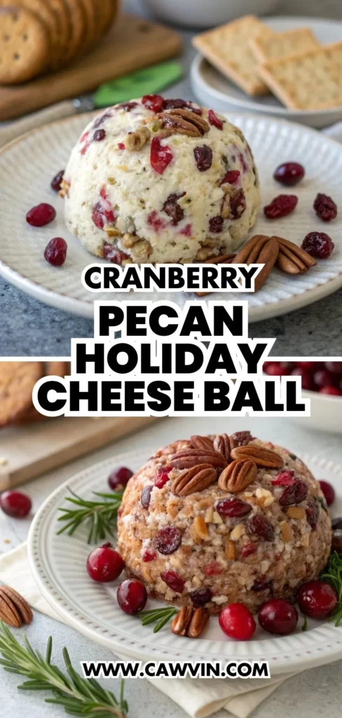 Cranberry Pecan Holiday Cheese Ball