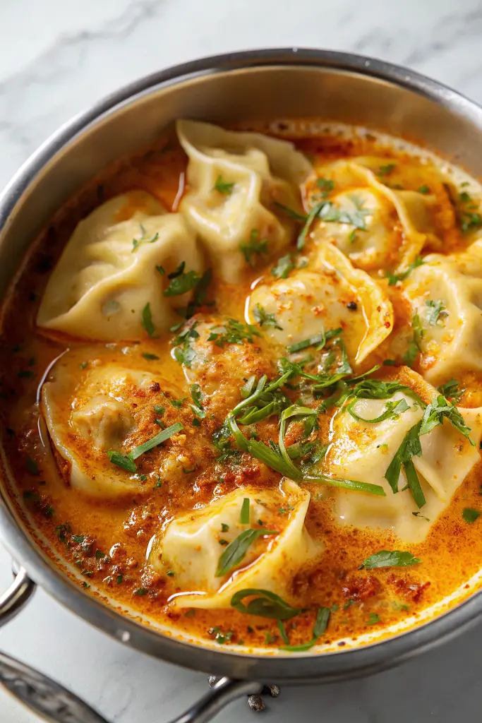 Quick Coconut Curry Soup with Dumplings
