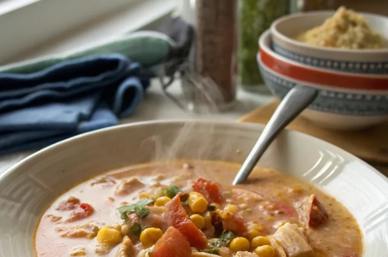 Creamy Chicken Enchilada Soup