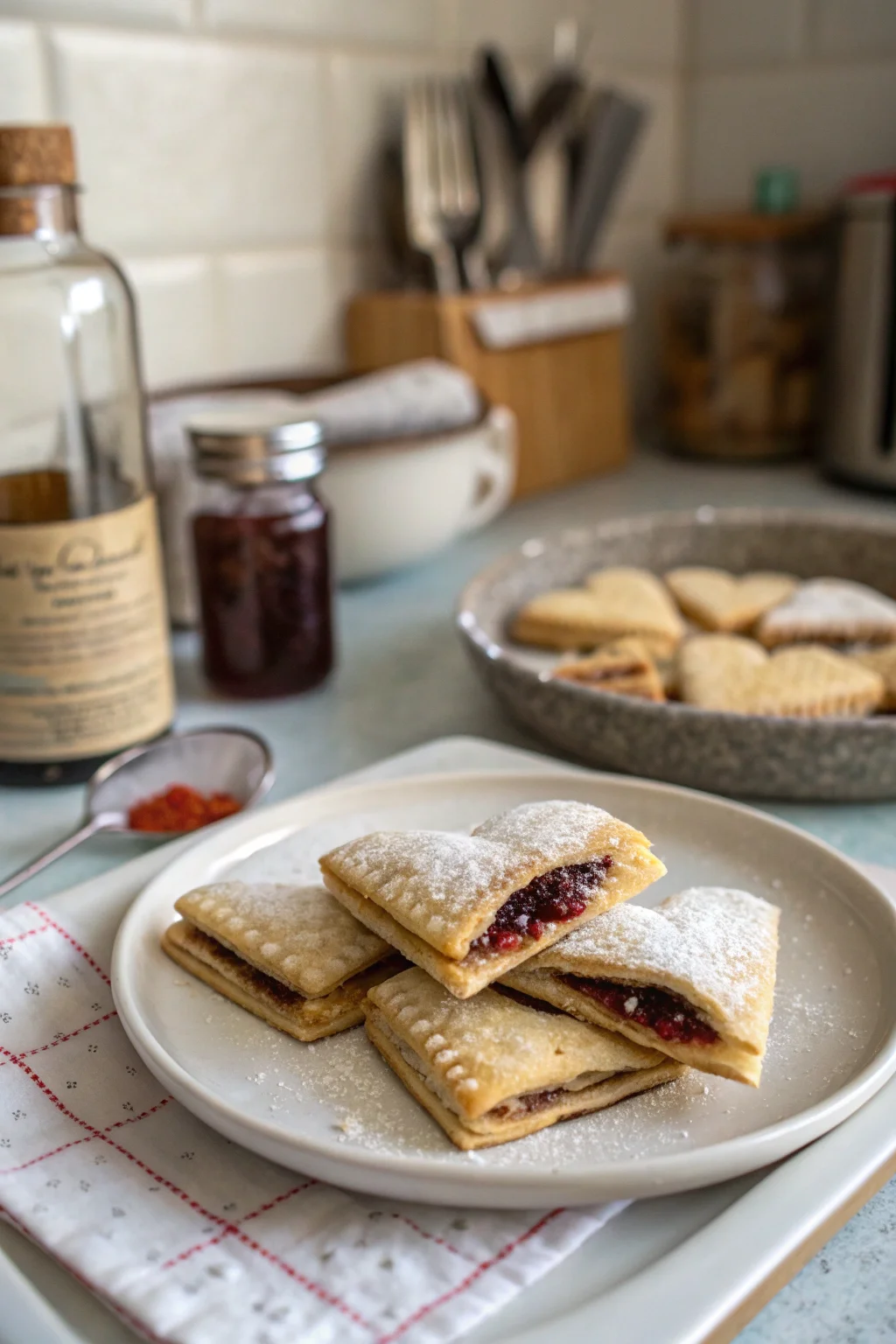 A delicious plate of Vegan Love Letter Pastries