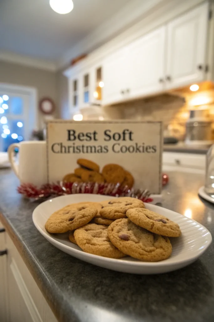 A delicious plate of Best Soft Christmas Cookies
