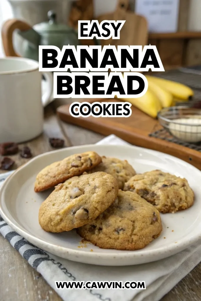 Banana Bread Cookies 1000x1500 1 - Easy Peasy Recipes
