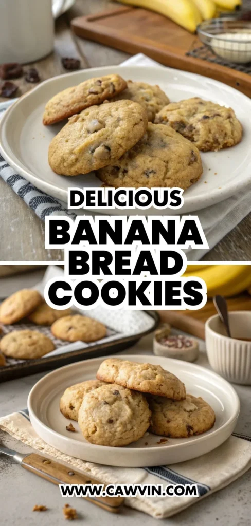 Banana Bread Cookies 1000x2100 1 - Easy Peasy Recipes