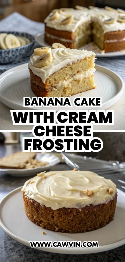 Banana Cake with Cream Cheese Frosting 1000x2100 1 - Easy Peasy Recipes