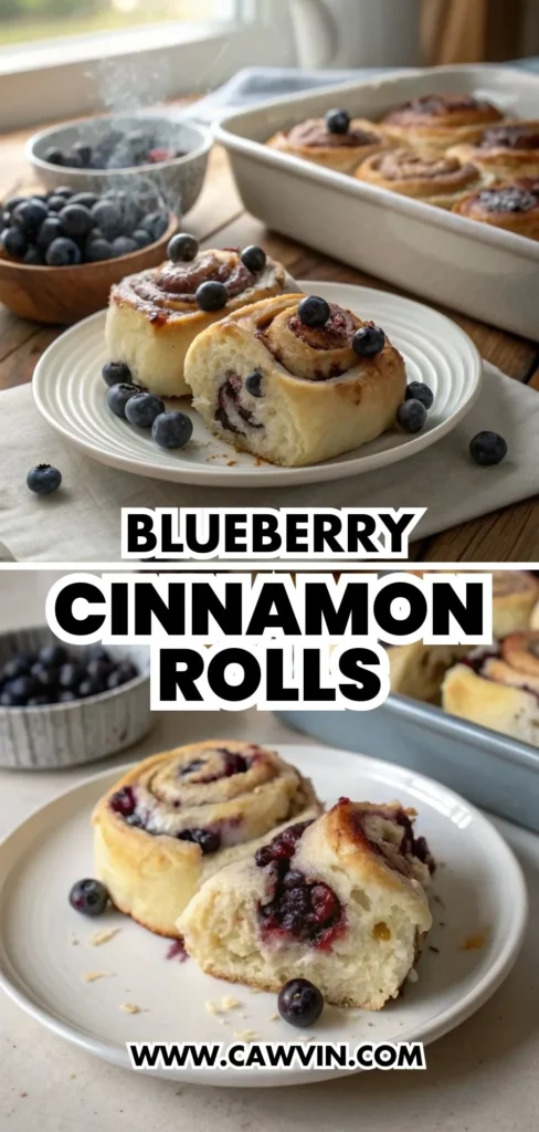 Blueberry Cinnamon Rolls 2 - Easy Peasy Recipes