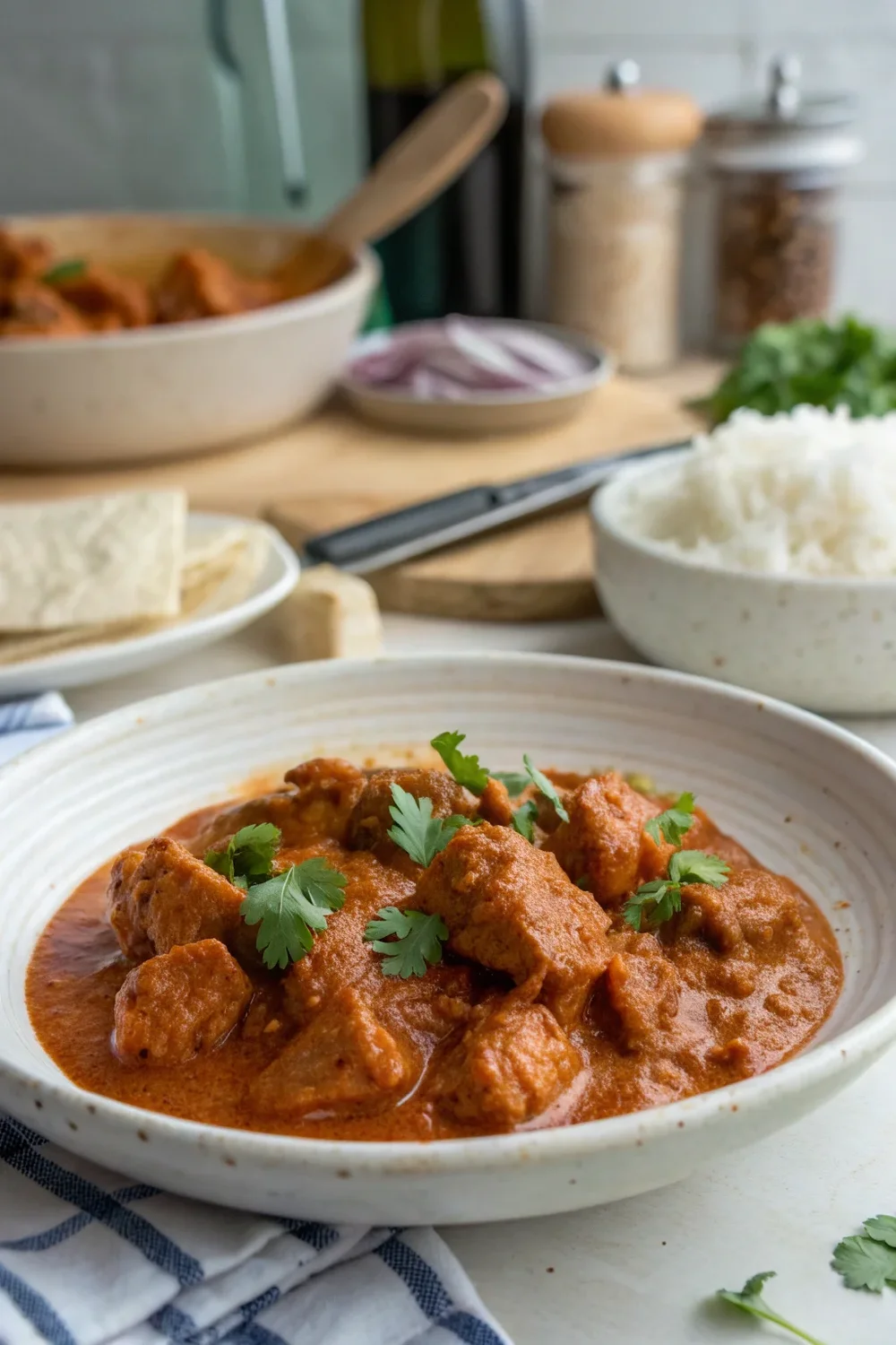 A delicious plate of Chicken Tikka Masala