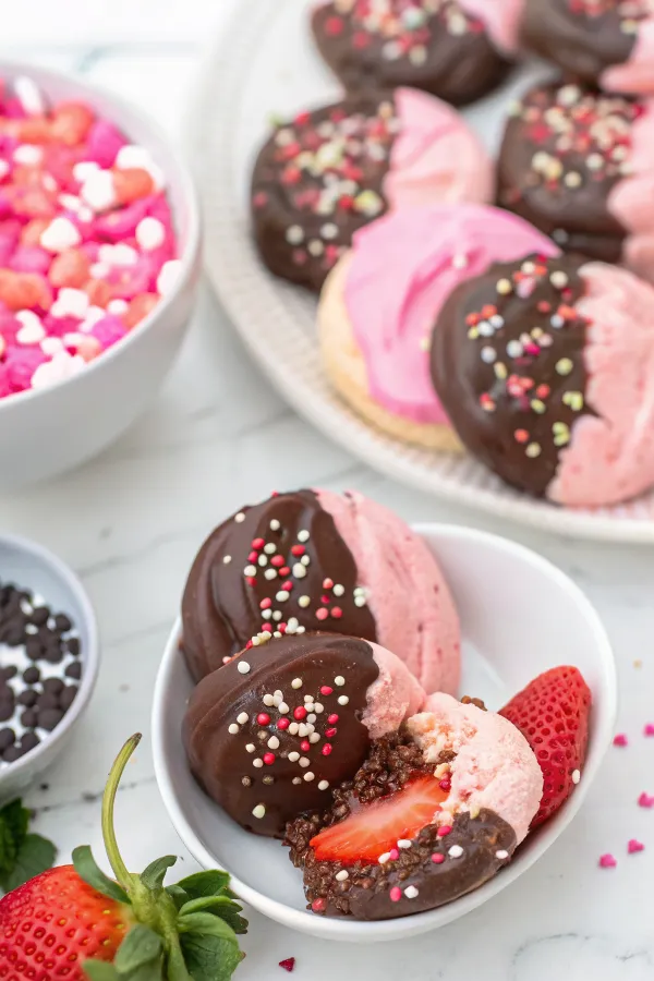 Chocolate Covered Strawberry Cookies