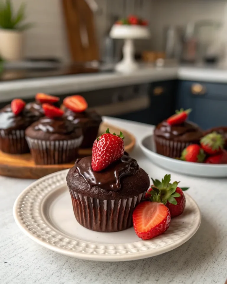 Chocolate Covered Strawberry Cupcakes Recipe