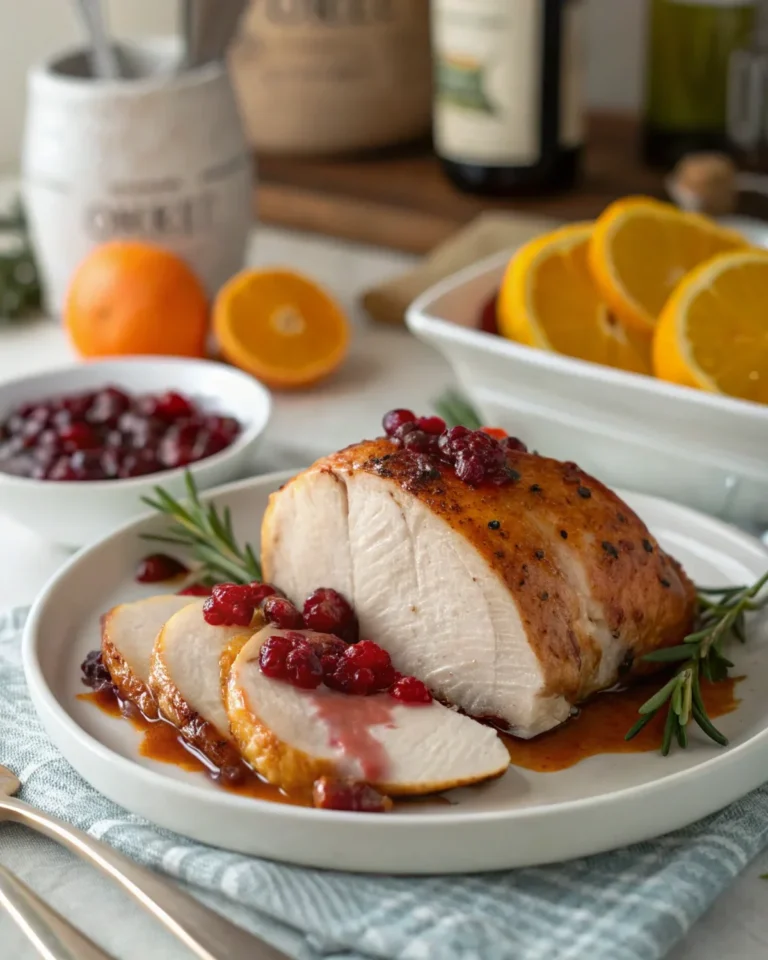 Cranberry Orange Glazed Turkey Breast Recipe
