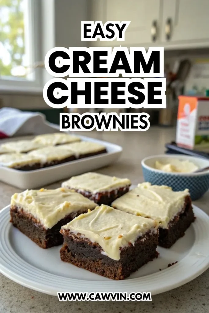 Cream Cheese Brownies - Easy Peasy Recipes