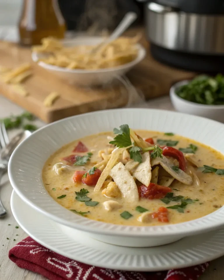 Creamy Chicken Tortilla Soup Recipe