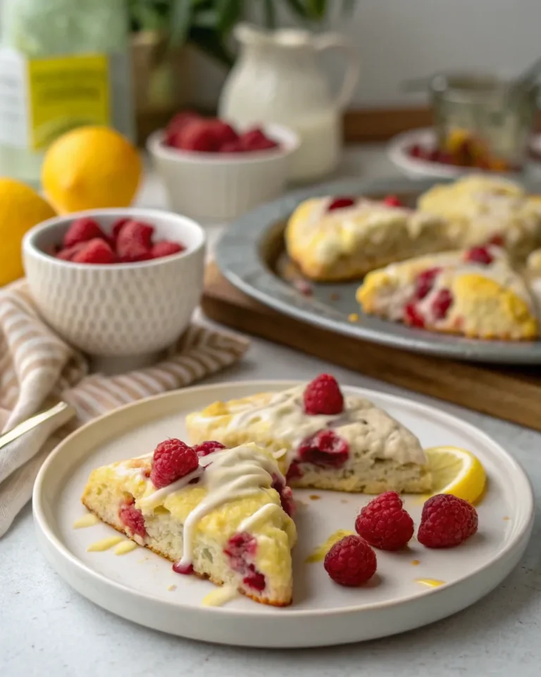 Easy Lemon Raspberry Scones Recipe