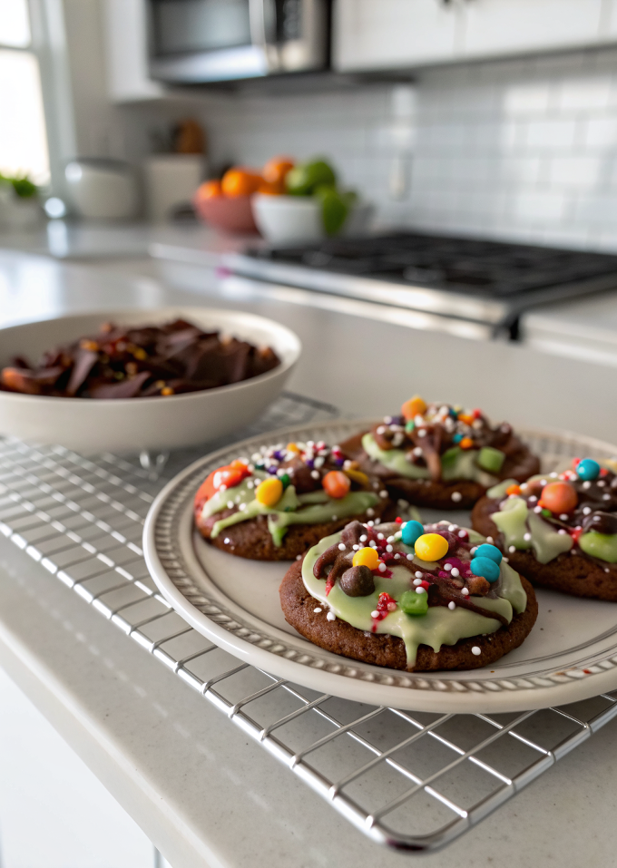 Fudgy Cosmic Brownie Cookies - Easy Peasy Recipes