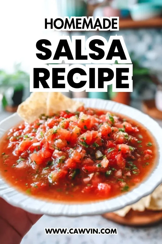 Homemade Salsa Recipe - Easy Peasy Recipes