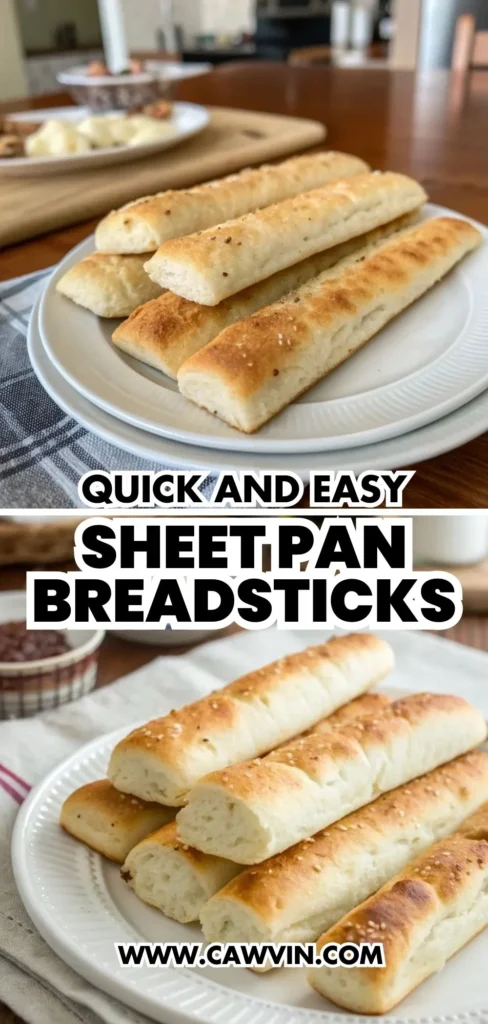 Quick and Easy Sheet Pan Breadsticks 2 - Easy Peasy Recipes