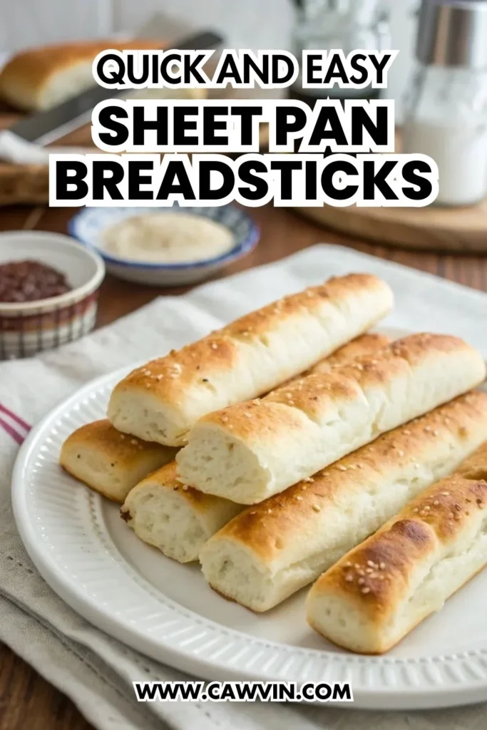 Quick and Easy Sheet Pan Breadsticks - Easy Peasy Recipes