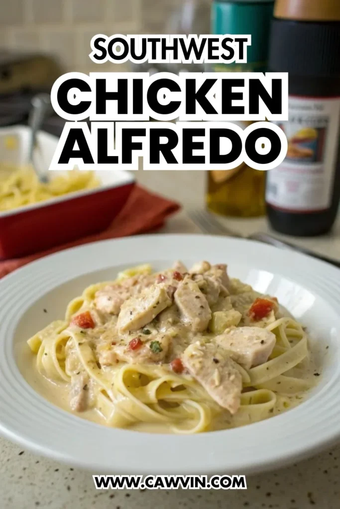 Southwest Chicken Alfredo - Easy Peasy Recipes