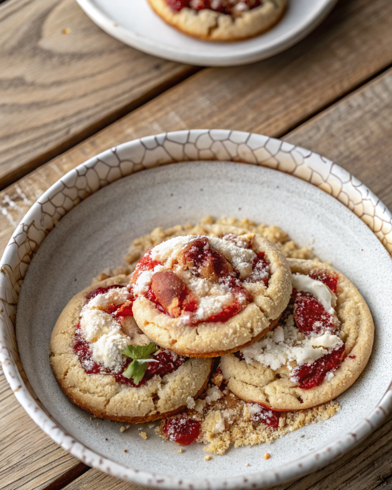 Strawberry Cheesecake Stuffed Cookies