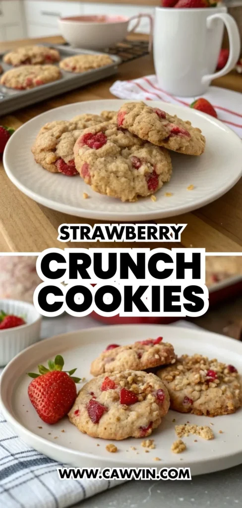 Strawberry Crunch Cookies 2 - Easy Peasy Recipes