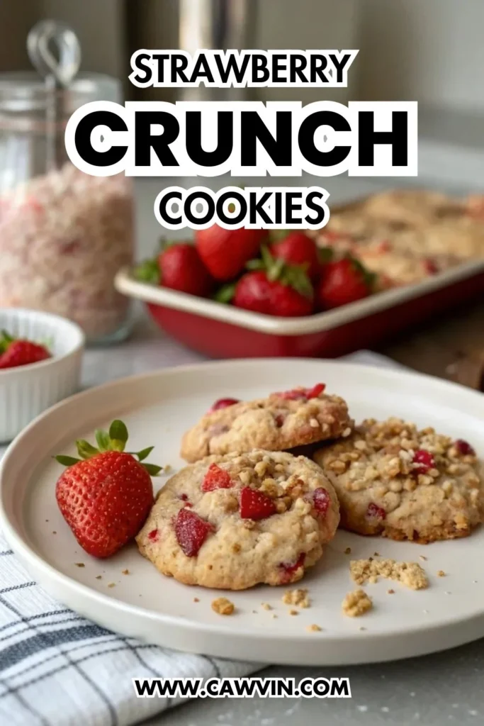 Strawberry Crunch Cookies - Easy Peasy Recipes