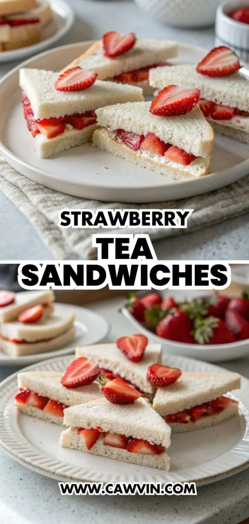 Strawberry Tea Sandwiches 1000x2100 1 - Easy Peasy Recipes