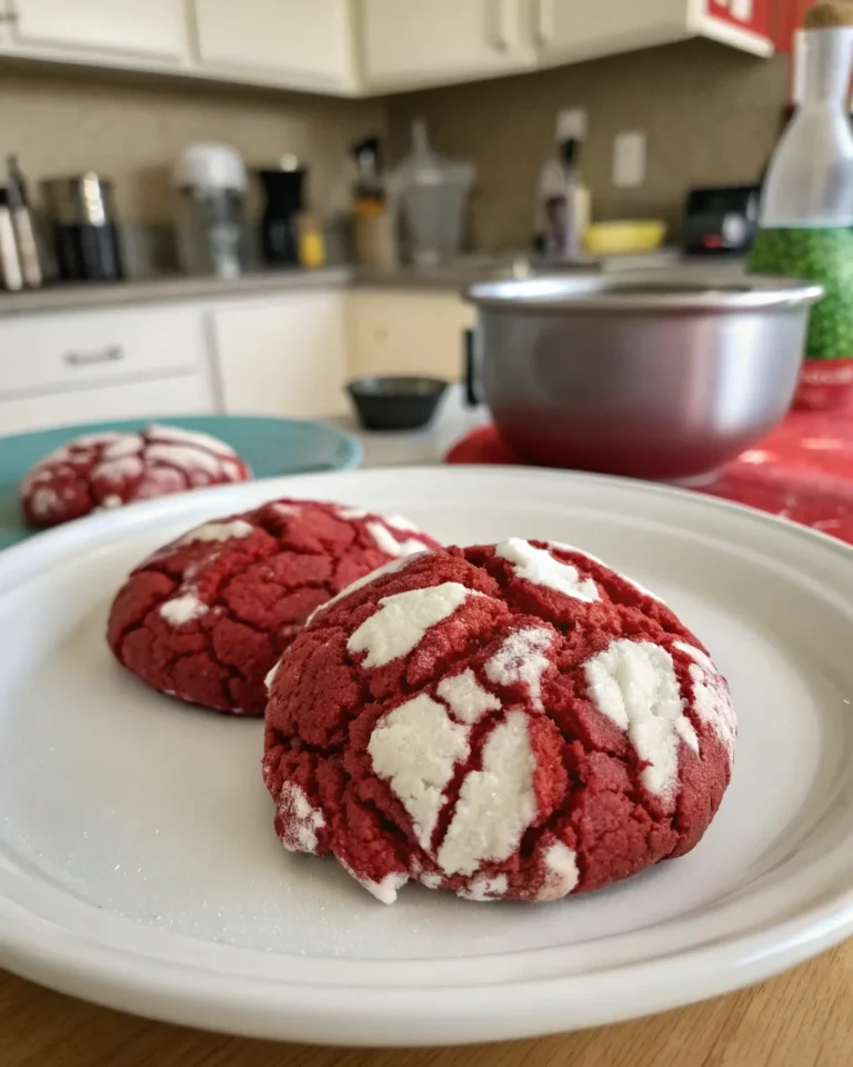Red Velvet Crinkle Cookie Recipe