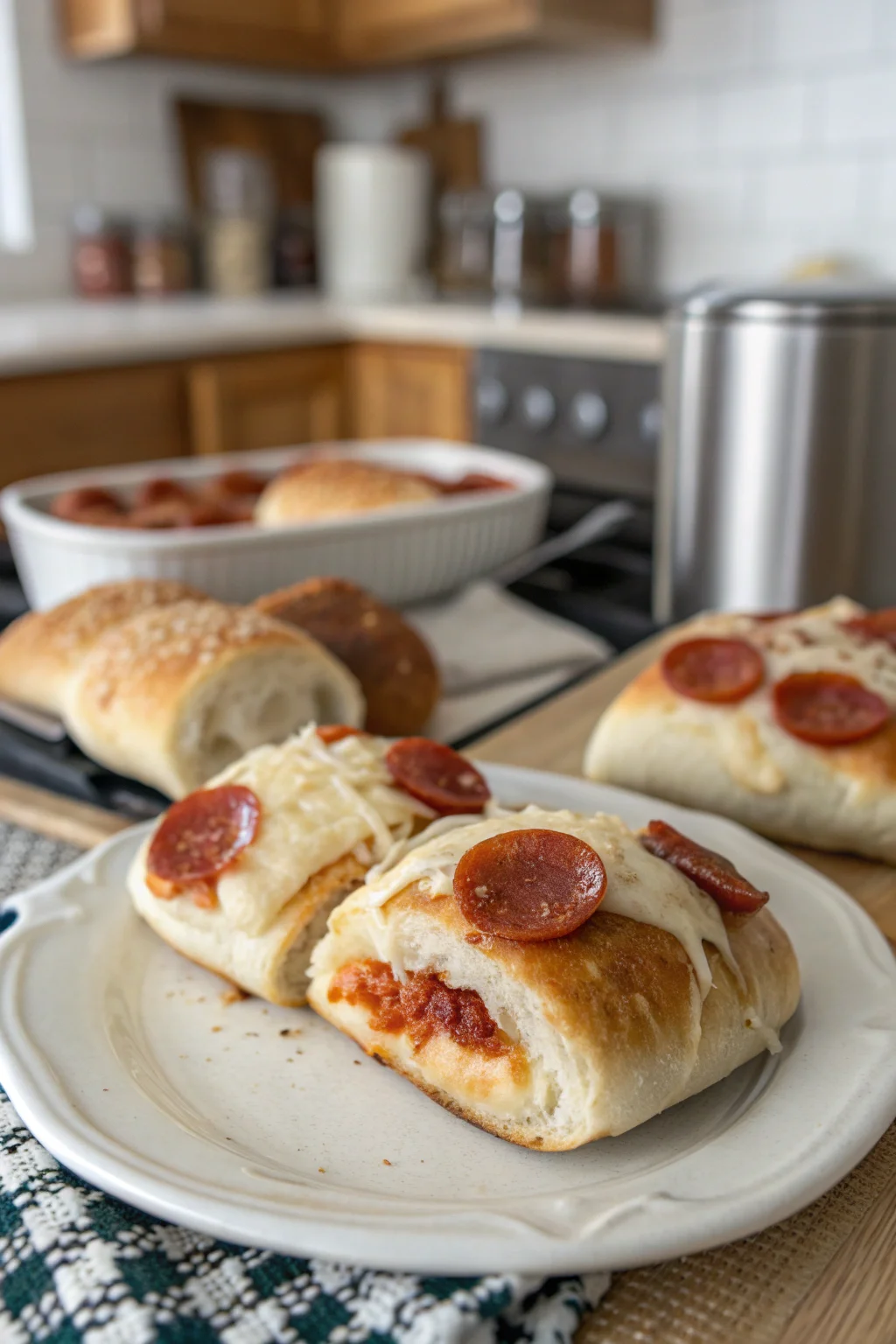 A delicious plate of Pepperoni Rolls