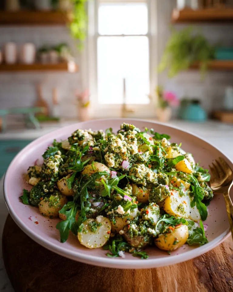 Arugula Pesto Potato Salad Recipe
