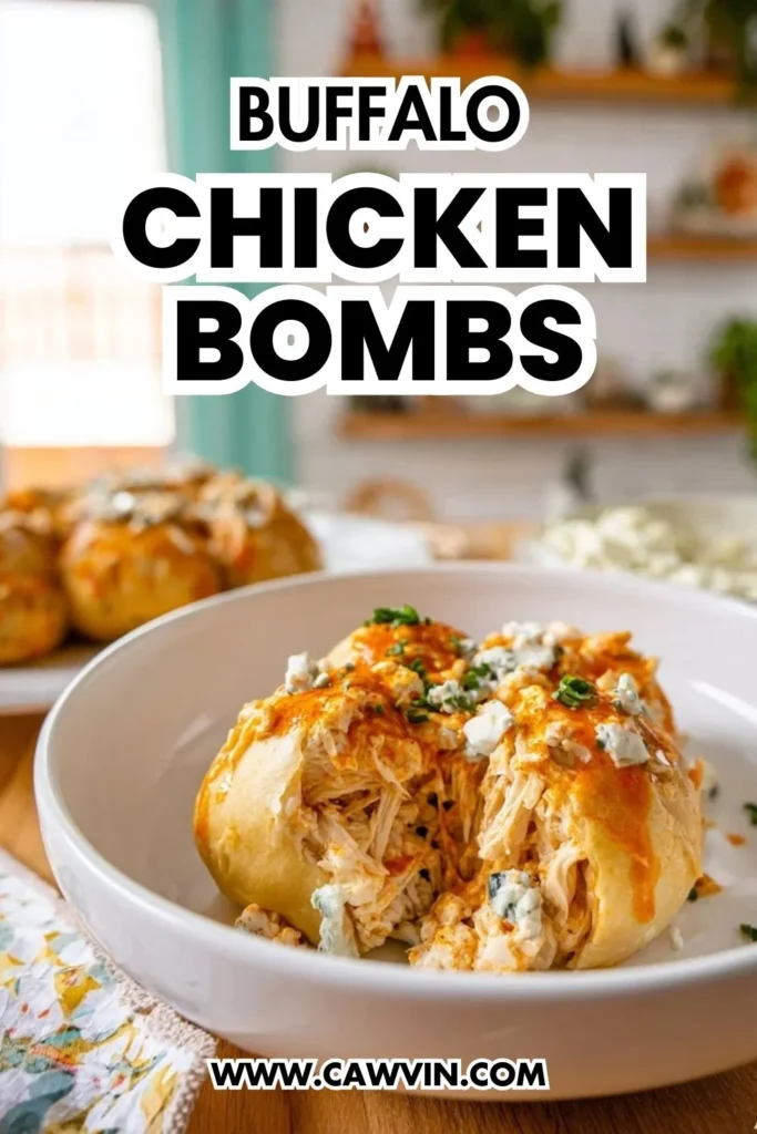Buffalo Chicken Bombs - Easy Peasy Recipes