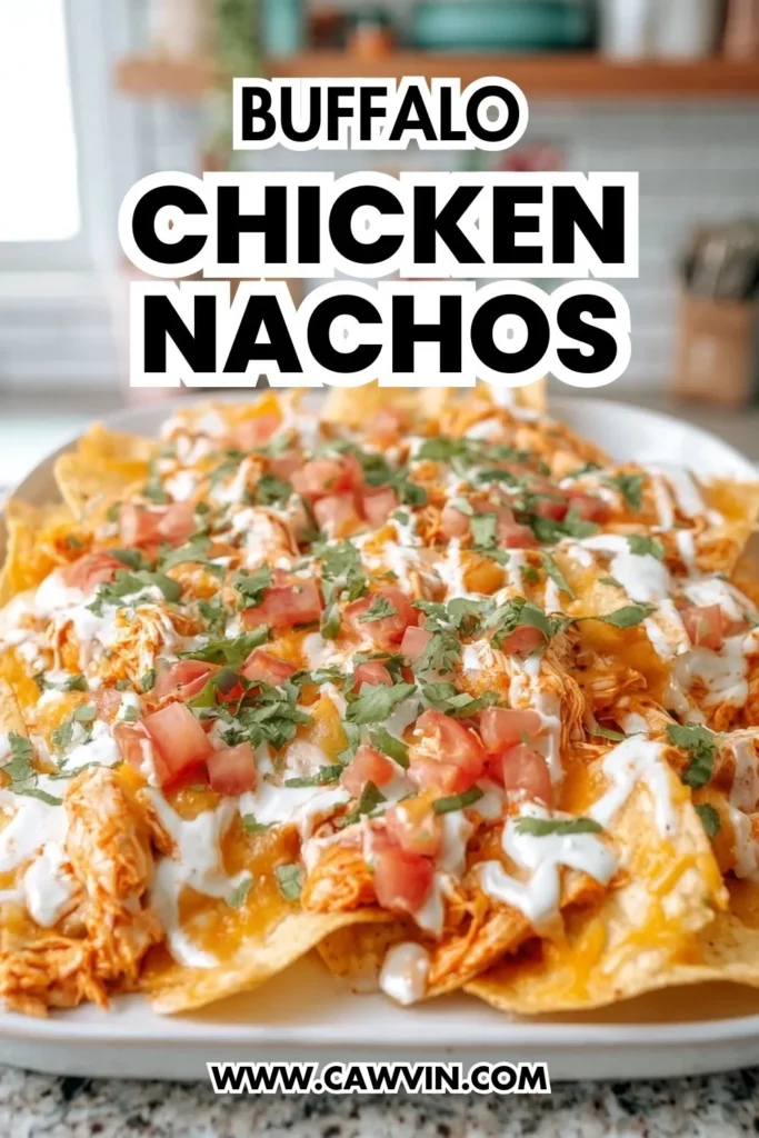 Buffalo Chicken Nachos - Easy Peasy Recipes