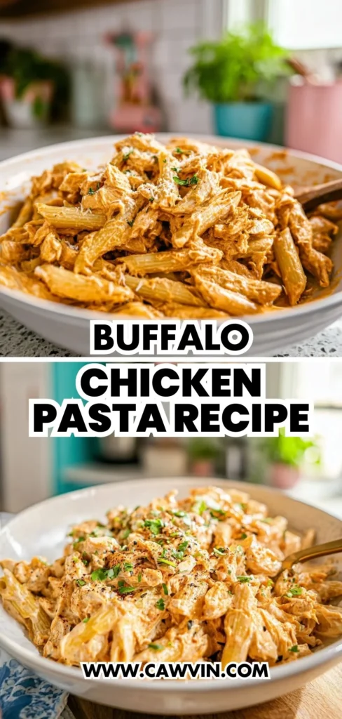 Buffalo Chicken Pasta Recipe 2 1 - Easy Peasy Recipes