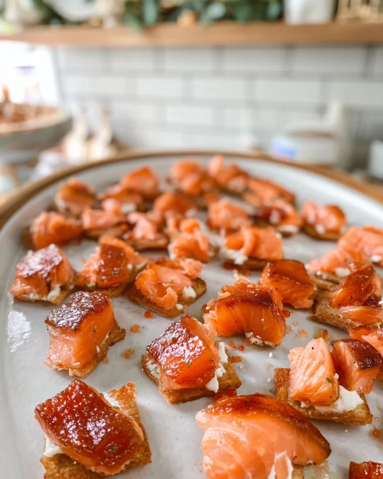 Candied Smoked Salmon Bites Recipe