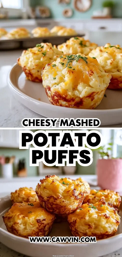 Cheesy Mashed Potato Puffs 2 1 - Easy Peasy Recipes