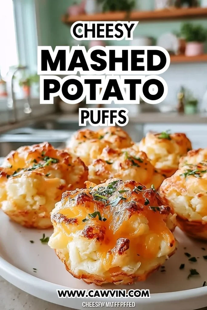 Cheesy Mashed Potato Puffs - Easy Peasy Recipes