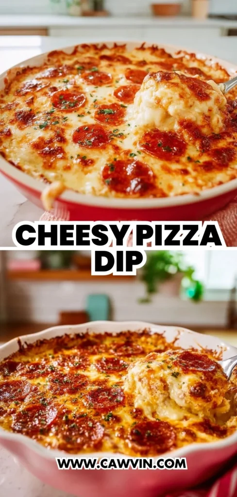 Cheesy Pizza Dip 2 1 - Easy Peasy Recipes