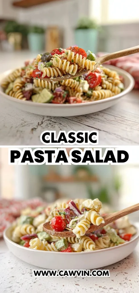 Classic Pasta Salad 2 1 - Easy Peasy Recipes