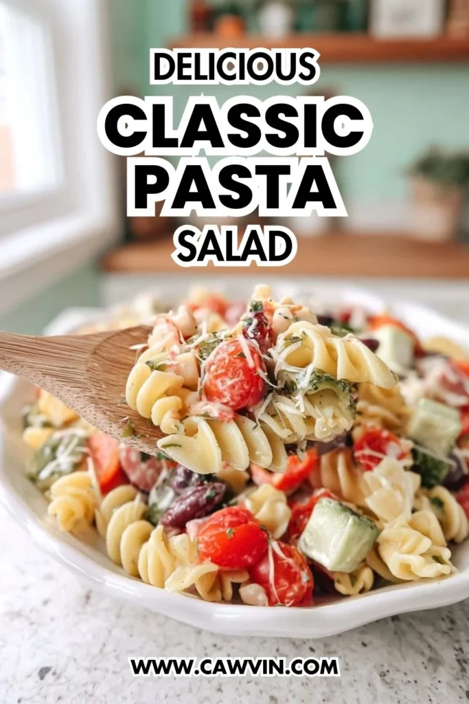 Classic Pasta Salad - Easy Peasy Recipes