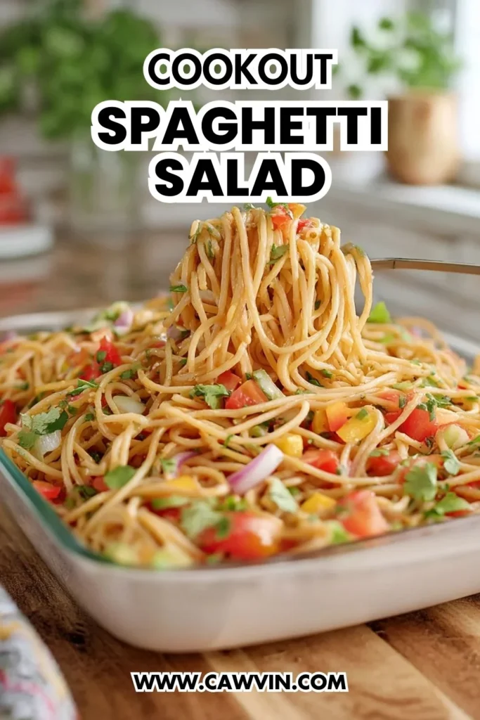 Cookout Spaghetti Salad Recipe - Easy Peasy Recipes