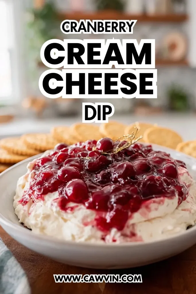 Cranberry Cream Cheese Dip - Easy Peasy Recipes