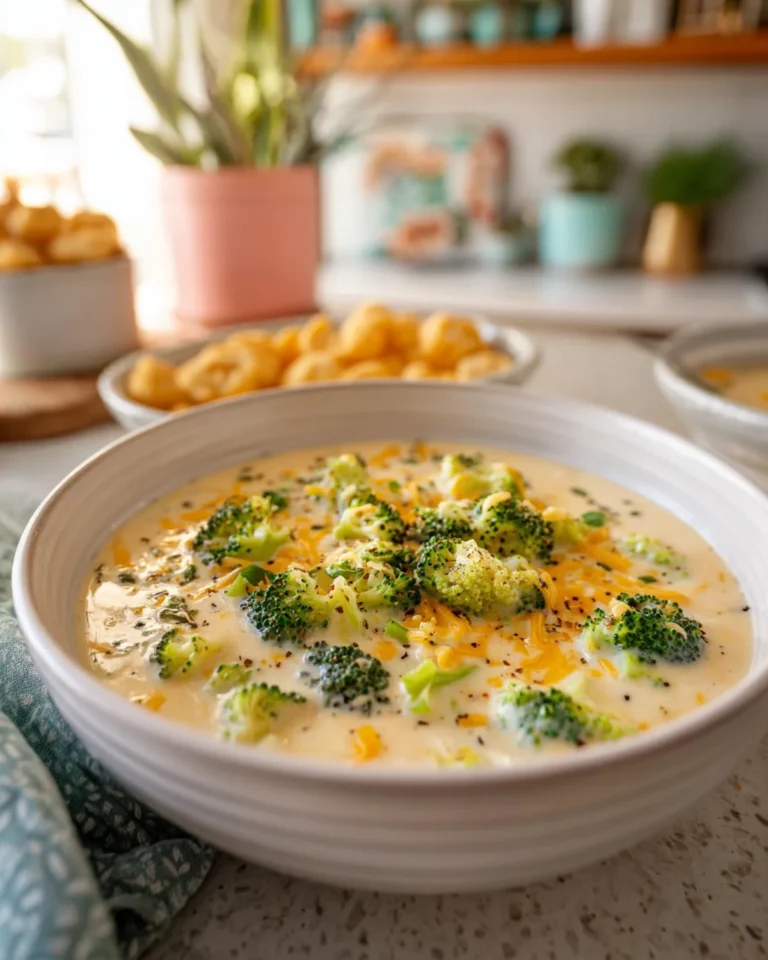 Creamy Broccoli Cheddar Soup Recipe
