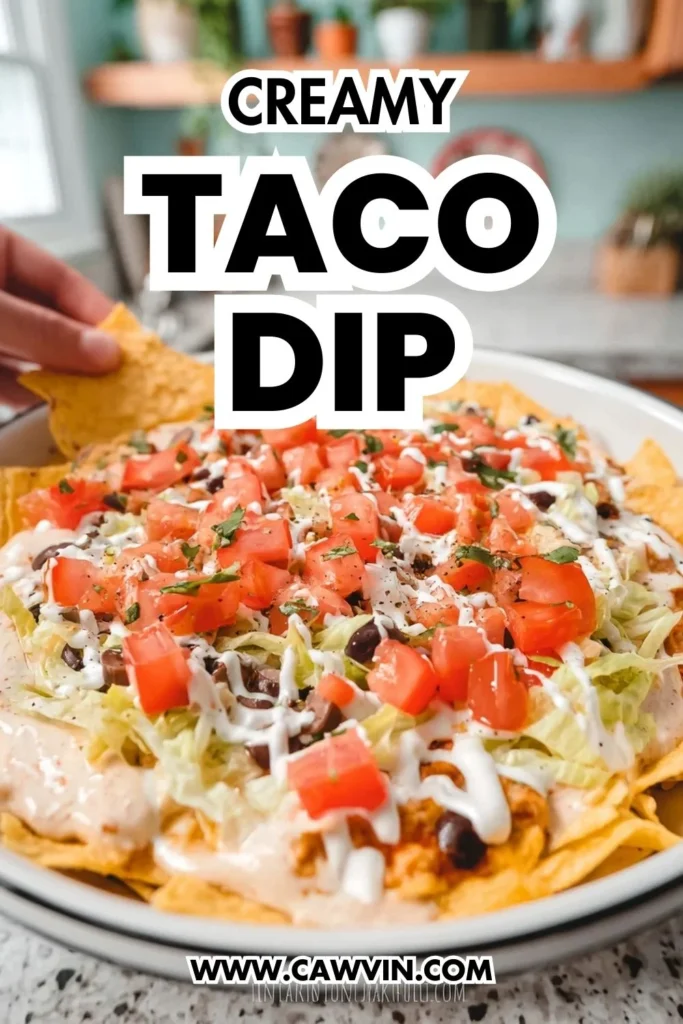 Creamy Taco Dip - Easy Peasy Recipes