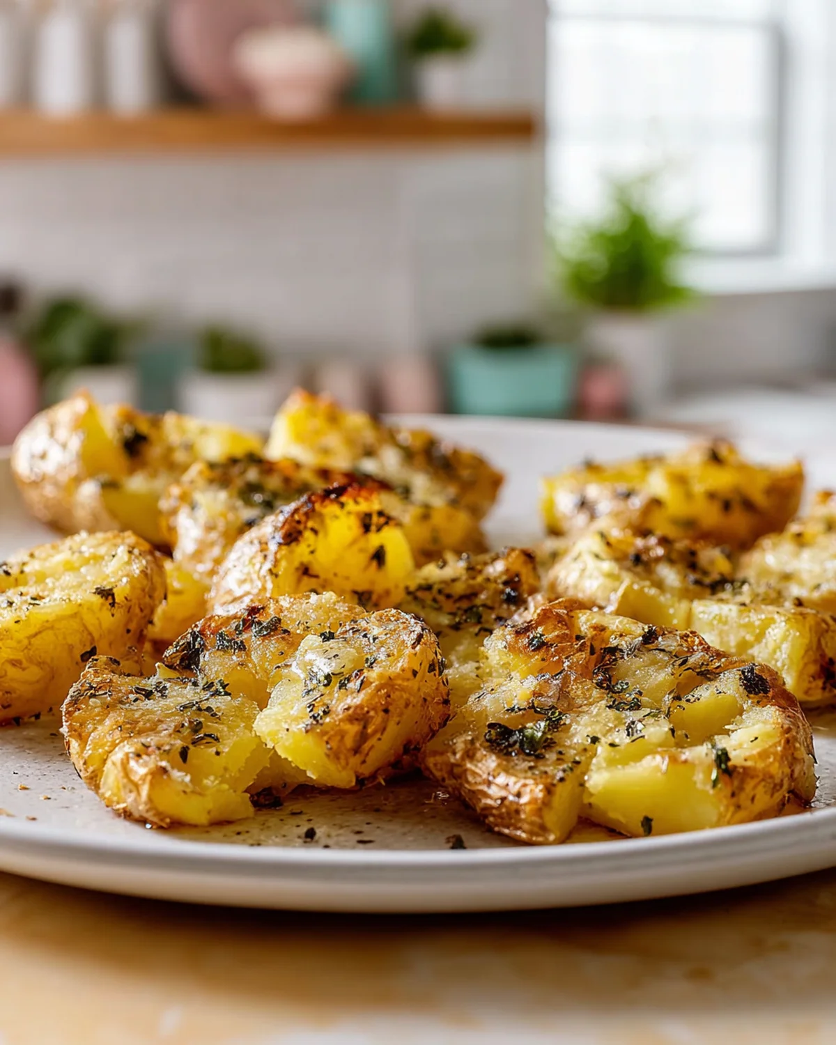 Crispy Smashed Potatoes with Garlic Butter - Image 4